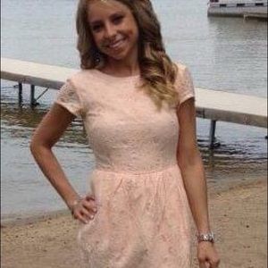 H&M light pink lace dress worn once